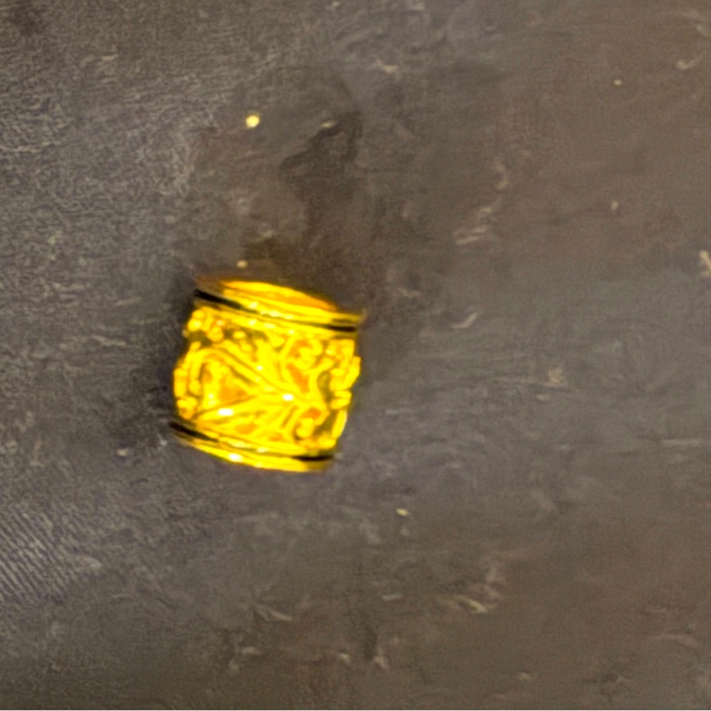 Gold And Black Necklace Charm